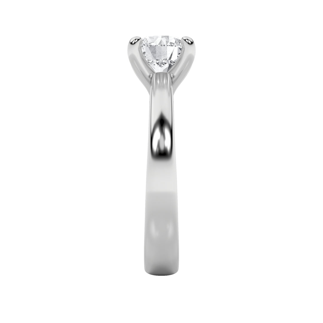 2Cttw Round Shaped Lab Grown Diamond (E/VS) Classic Solitaire Engagement Ring in 14K Gold