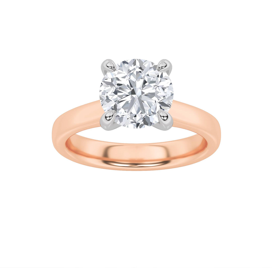 14K RW 2.05ct Lab Diamond Solitaire Ring