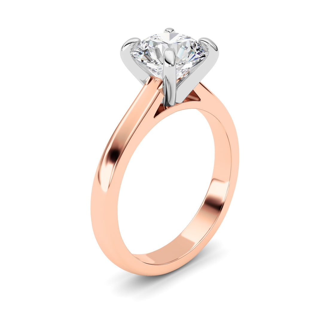 2Cttw Round Shaped Lab Grown Diamond (E/VS) Classic Solitaire Engagement Ring in 14K Gold