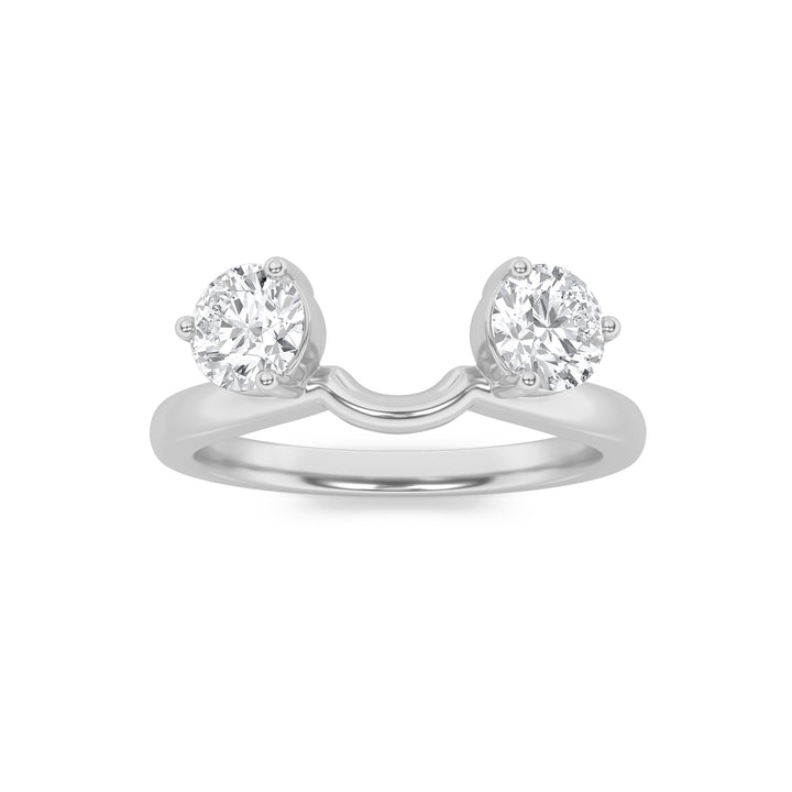1CTW Round Shaped Lab Grown Diamond (F/VS) Wrap Ring in 14K Gold