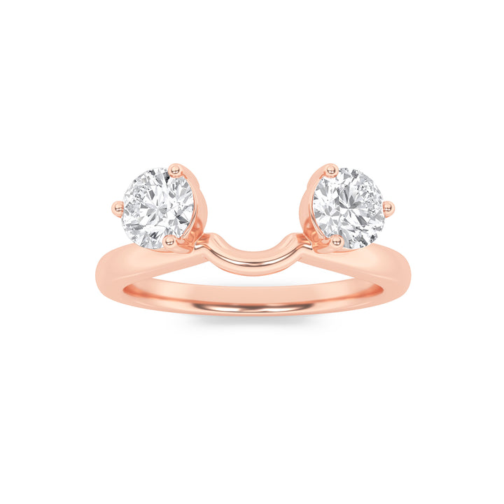 1CTW Round Shaped Lab Grown Diamond (F/VS) Wrap Ring in 14K Gold