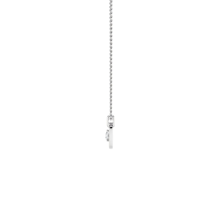 1CTW Pear Shaped Lab Grown Diamond (F/VS) Heart Shaped Dangle Pendant in 14K Gold