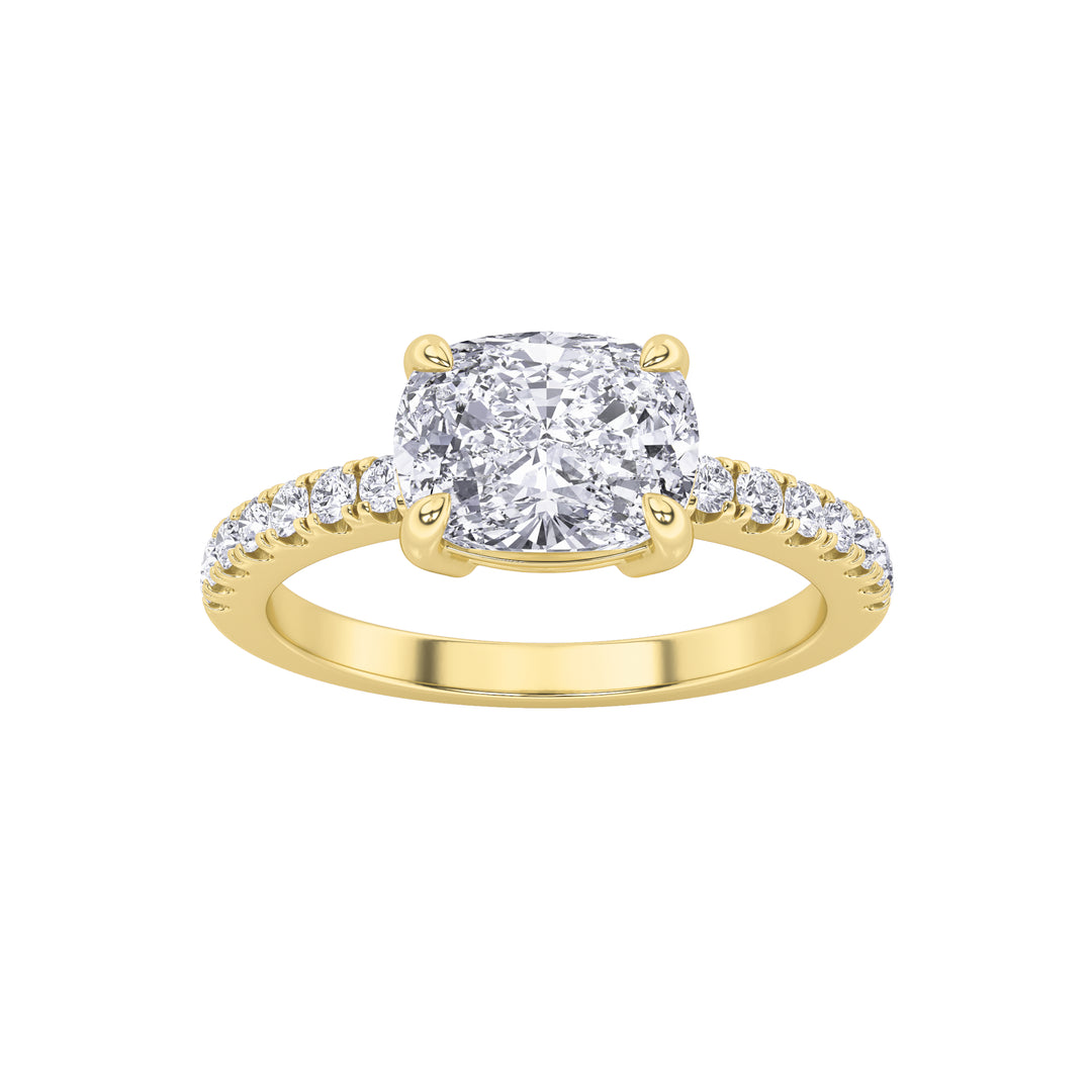 14KY 1.5ct Lab Diamond Solitaire Engagement Ring