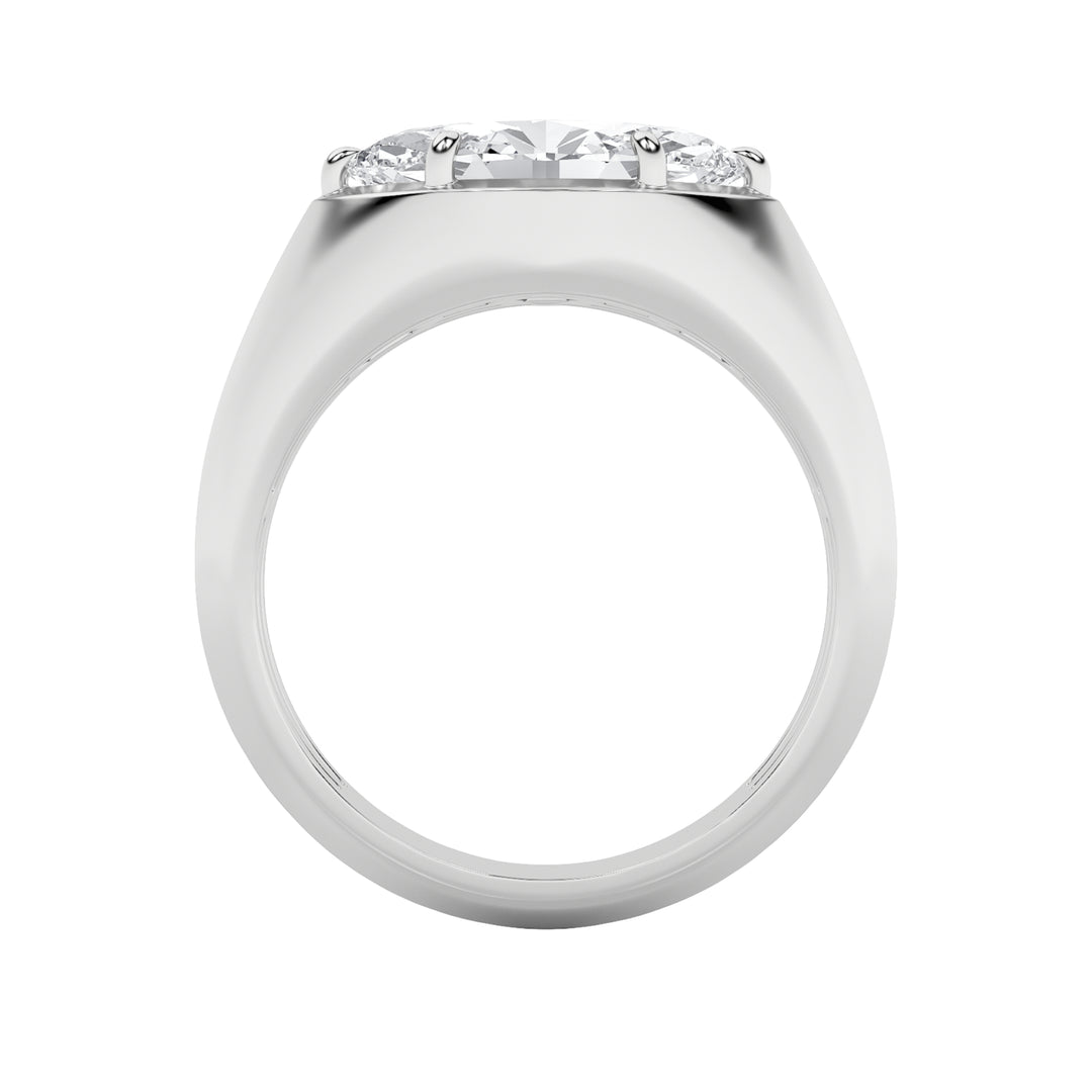 2Cttw Marquise Shaped Lab Grown Diamond (F/VS) East West Solitaire Ring in 14K Gold