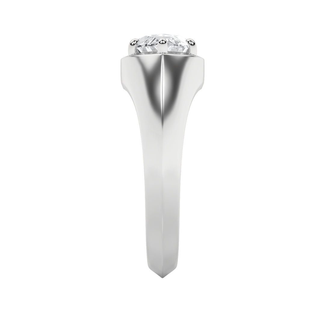2Cttw Marquise Shaped Lab Grown Diamond (F/VS) East West Solitaire Ring in 14K Gold