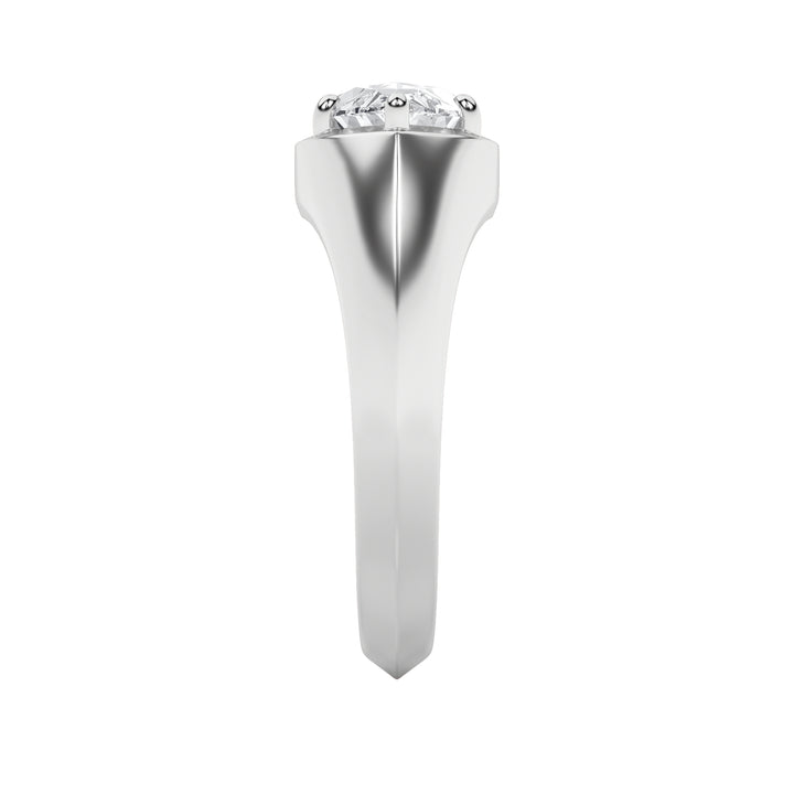 2Cttw Marquise Shaped Lab Grown Diamond (F/VS) East West Solitaire Ring in 14K Gold