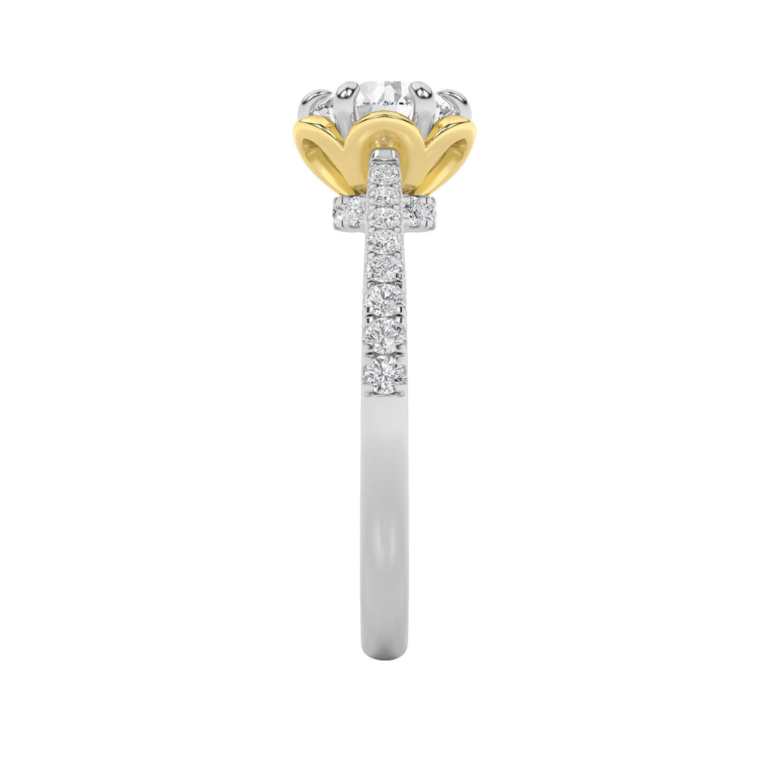 1.5CTW Round Shaped Lab Grown Diamond (F/VS) Solitaire Engagement Ring in 14K Gold