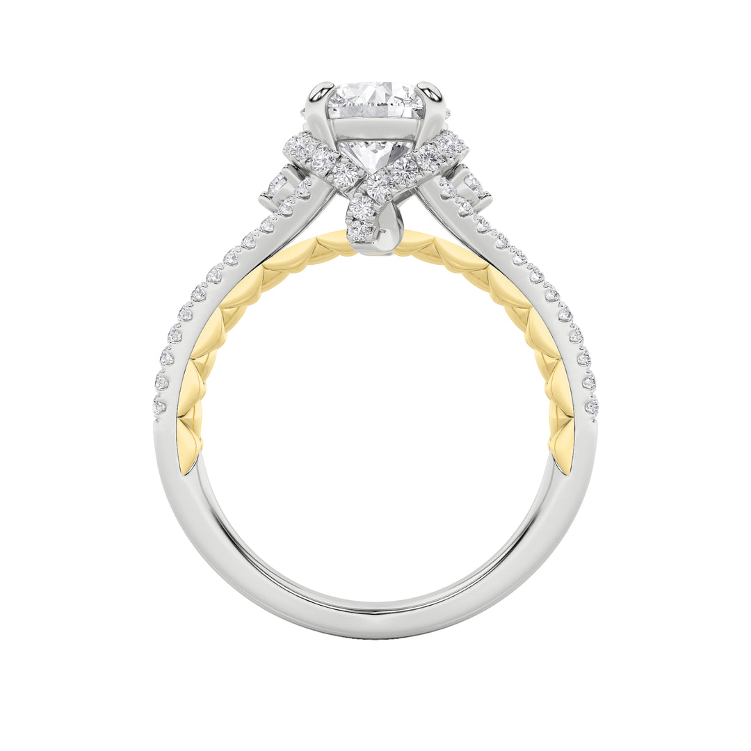 2Cttw Round Shaped Lab Grown Diamond (F/VS) Solitaire Engagement Ring in 14K Gold