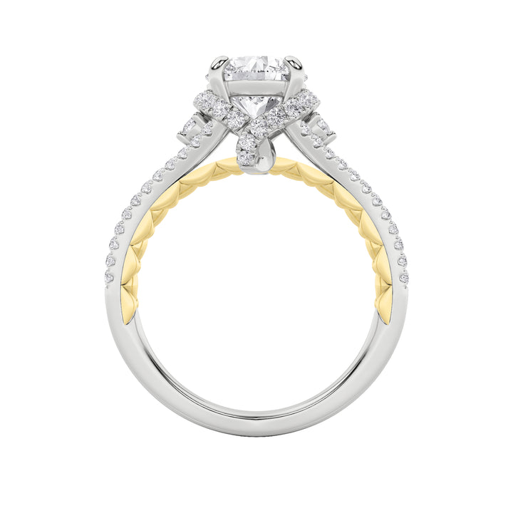 2Cttw Round Shaped Lab Grown Diamond (F/VS) Solitaire Engagement Ring in 14K Gold