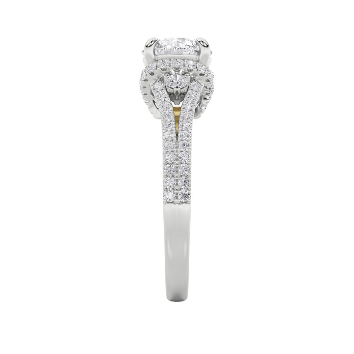 2Cttw Round Shaped Lab Grown Diamond (F/VS) Solitaire Engagement Ring in 14K Gold