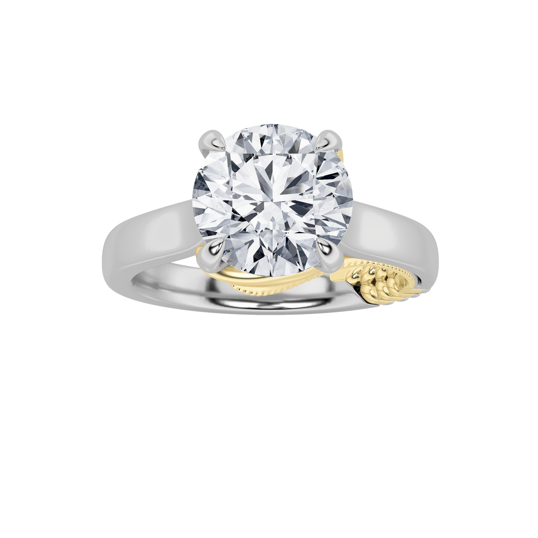 14K WY 2ct Lab Diamond Solitaire Engagement Ring