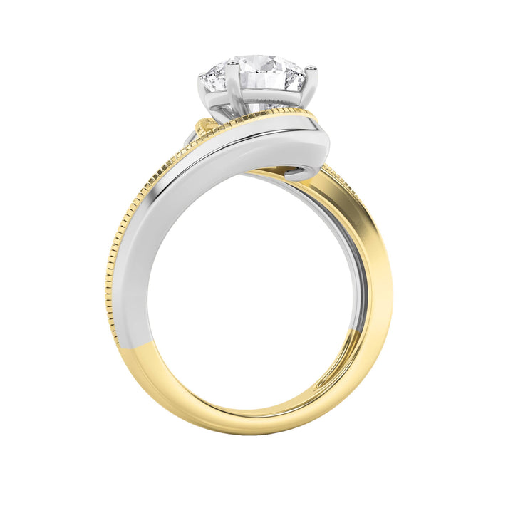 2Cttw Round Shaped Lab Grown Diamond (F/VS) Solitaire Engagement Ring in 14K Gold