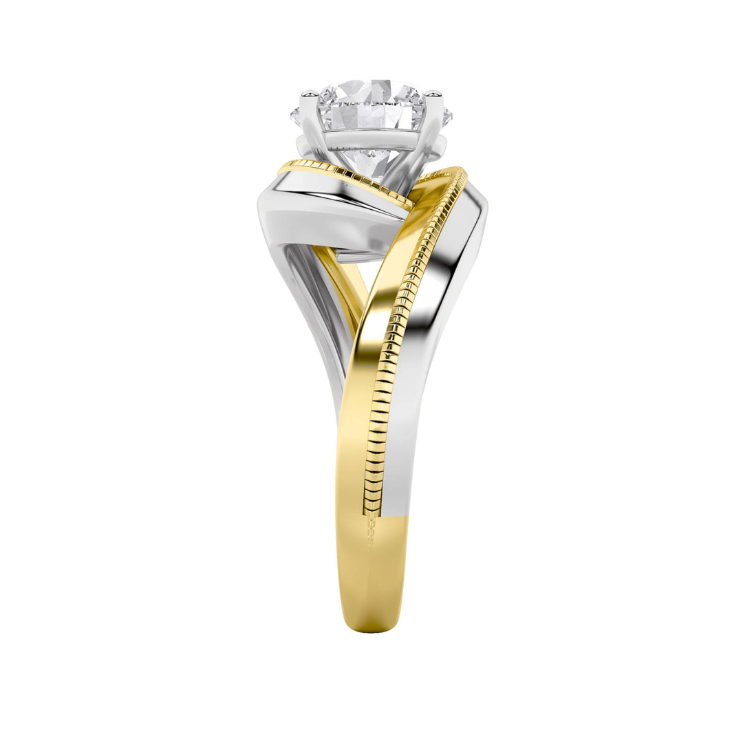 2Cttw Round Shaped Lab Grown Diamond (F/VS) Solitaire Engagement Ring in 14K Gold
