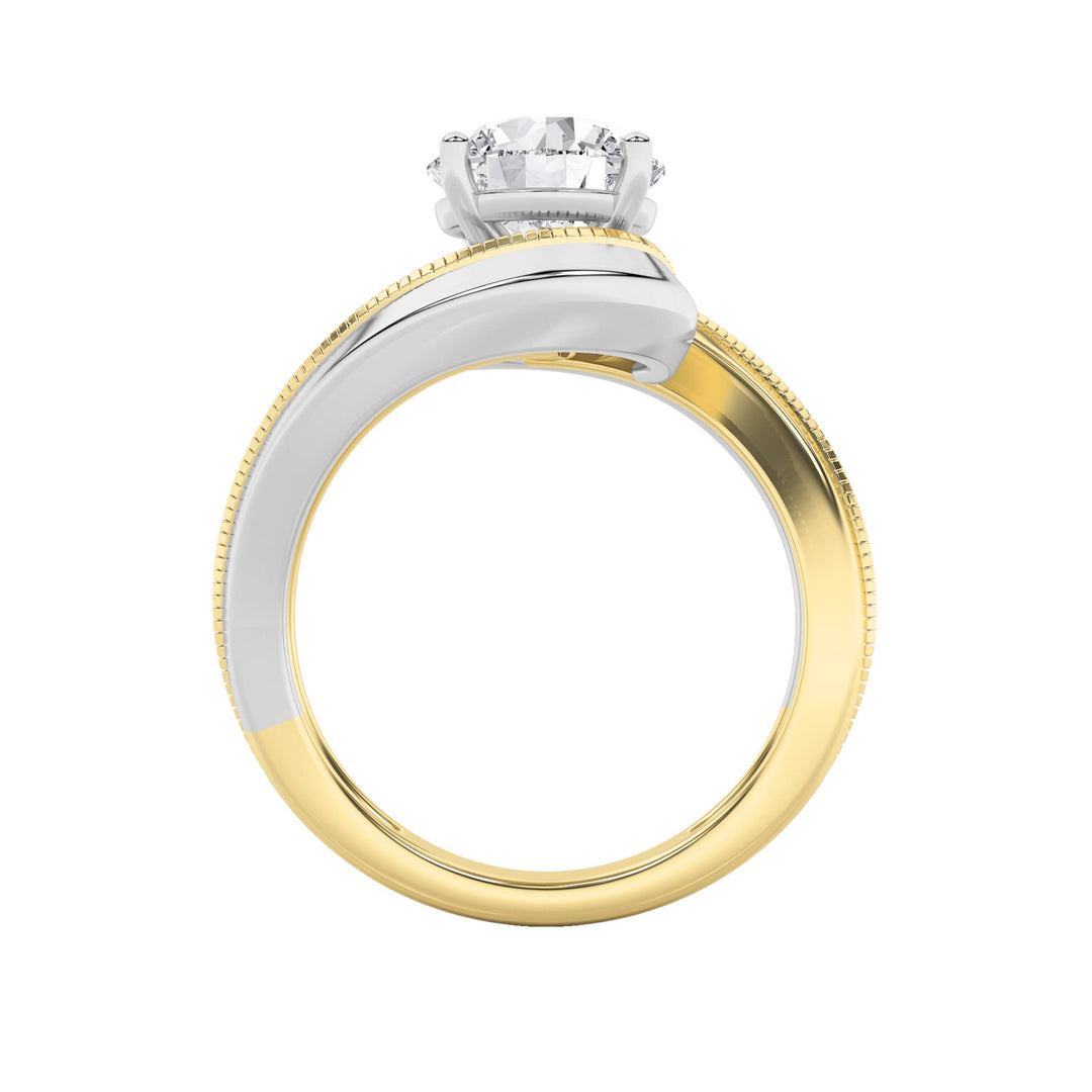 2Cttw Round Shaped Lab Grown Diamond (F/VS) Solitaire Engagement Ring in 14K Gold