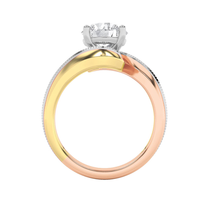 2Cttw Round Shaped Lab Grown Diamond (F/VS) Solitaire Engagement Ring in 14K Gold