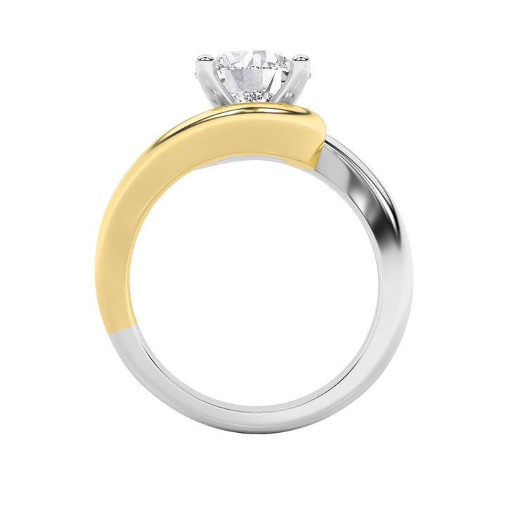 2Cttw Round Shaped Lab Grown Diamond (F/VS) Solitaire Engagement Ring in 14K Gold