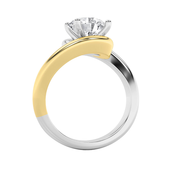 2Cttw Round Shaped Lab Grown Diamond (F/VS) Solitaire Engagement Ring in 14K Gold