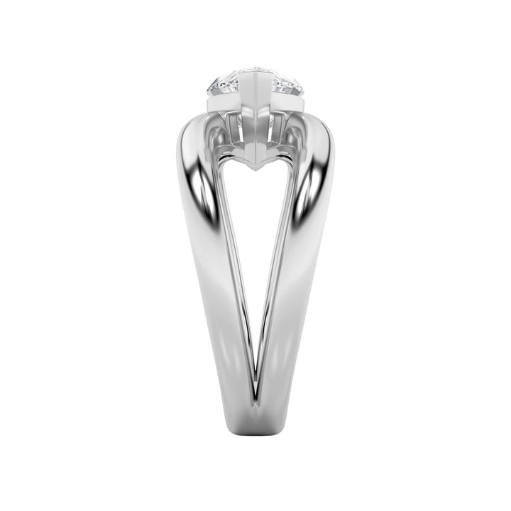 2Cttw Marquise Shaped Lab Grown Diamond (F/VS) East West Solitaire Ring in 14K Gold