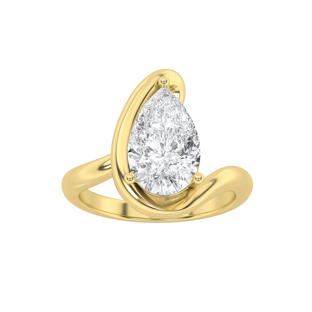 14KY 2ct Lab Diamond Solitaire Engagement Ring