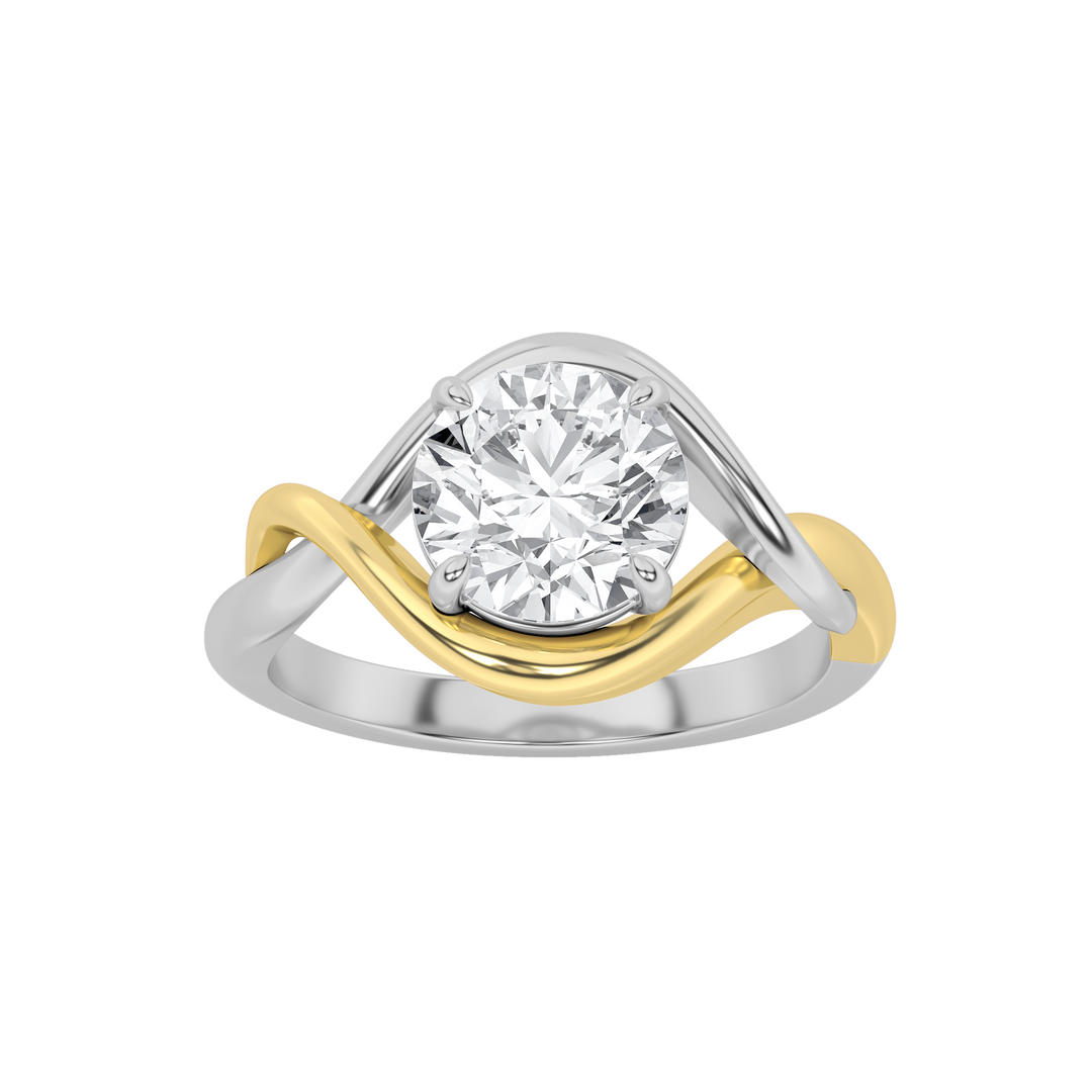 14KY 2ct Lab Diamond Solitaire Engagement Ring