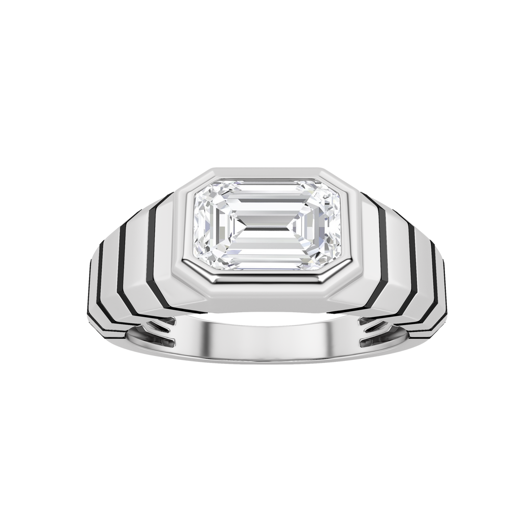 14KW 2ct Lab Diamond Solitaire Ring F+VS+