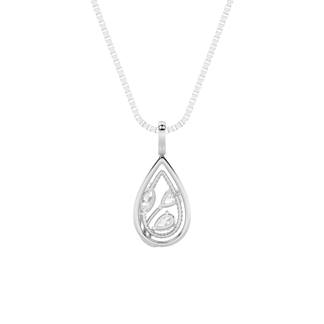 1CTW Marquise Shaped Lab Grown Diamond (F/VS) Pendant in 14K Gold