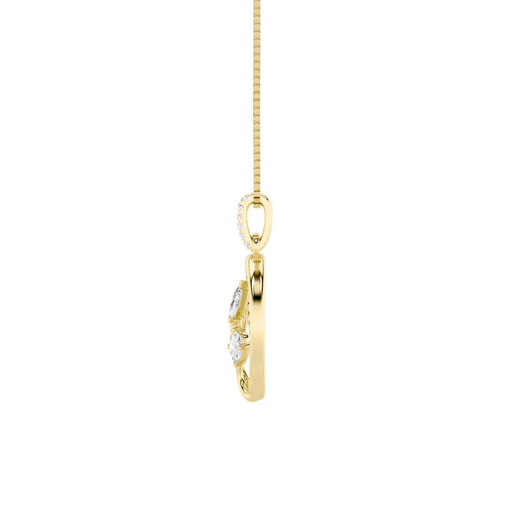 1Cttw Oval Shaped Lab Grown Diamond (F/VS) Pendant in 14K Gold
