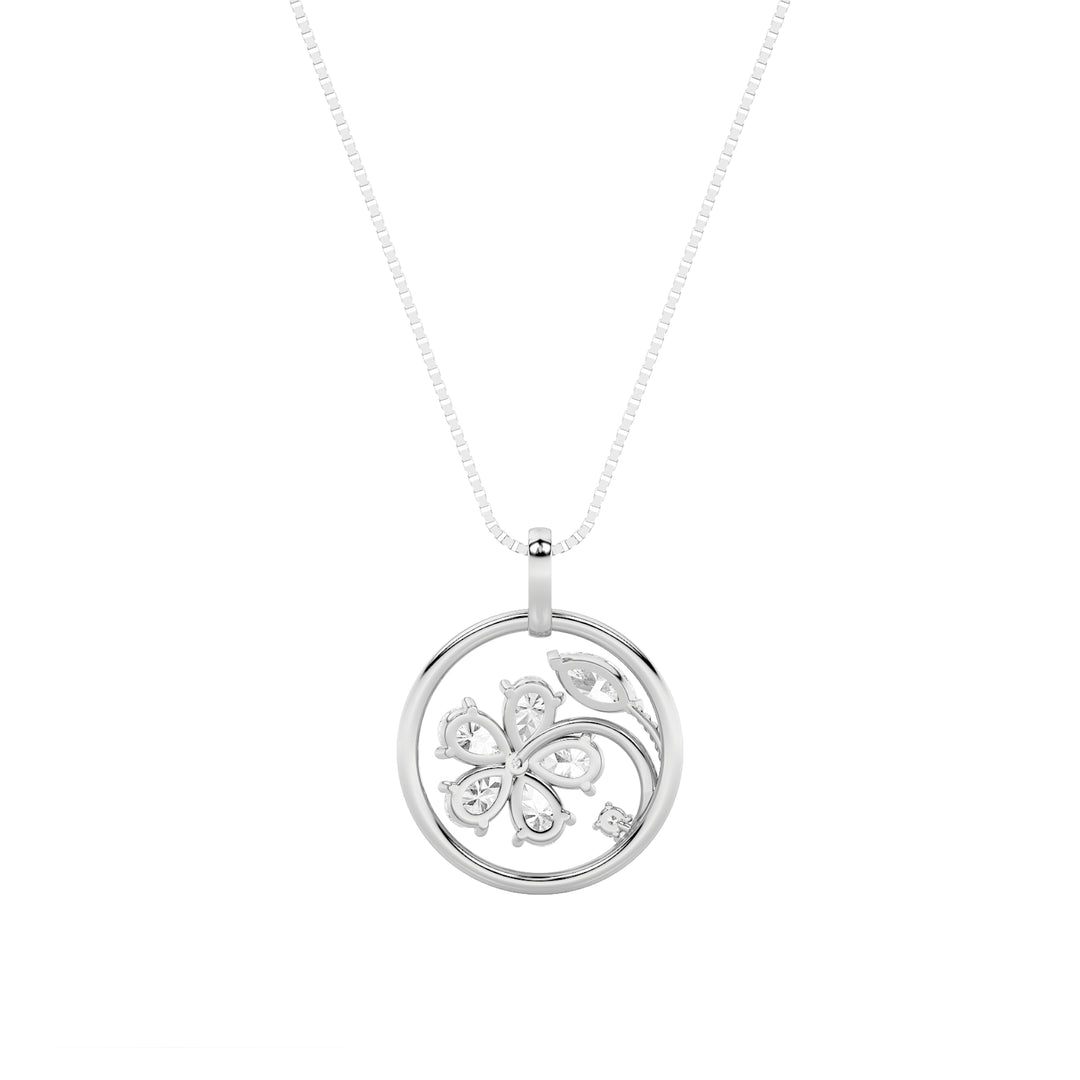2Cttw Marquise Shaped Lab Grown Diamond (F/VS) Pendant in 14K Gold