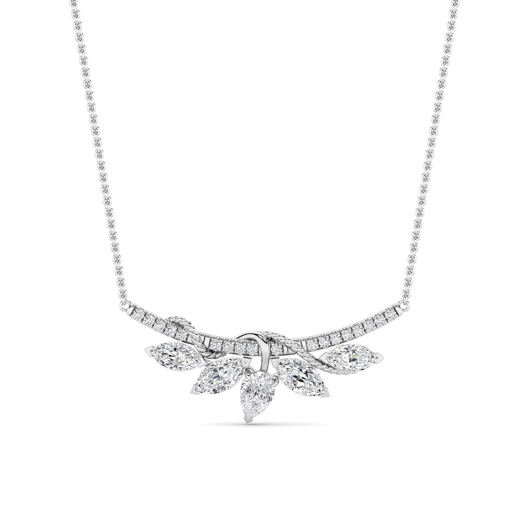 1.5Cttw Pear Shaped Lab Grown Diamond (F/VS) Necklace in 14K Gold