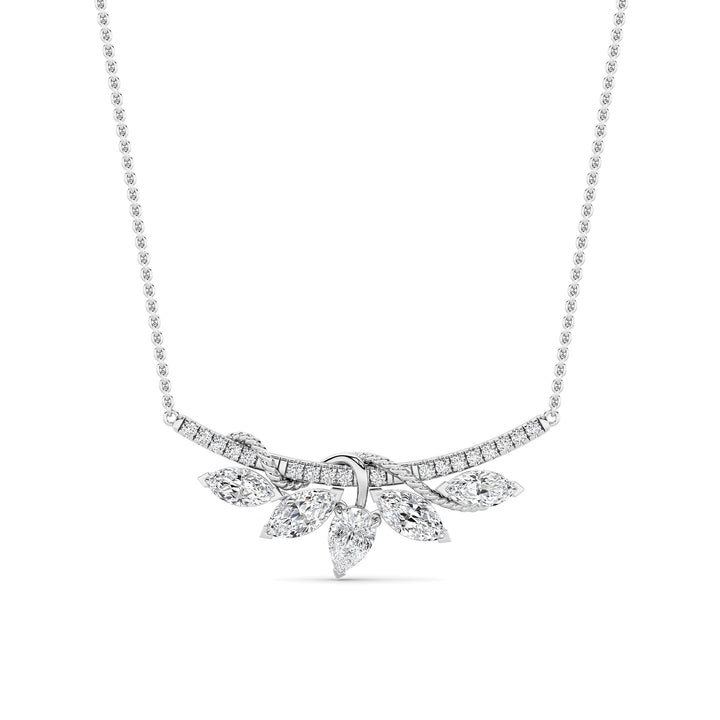 1.5Cttw Pear Shaped Lab Grown Diamond (F/VS) Necklace in 14K Gold