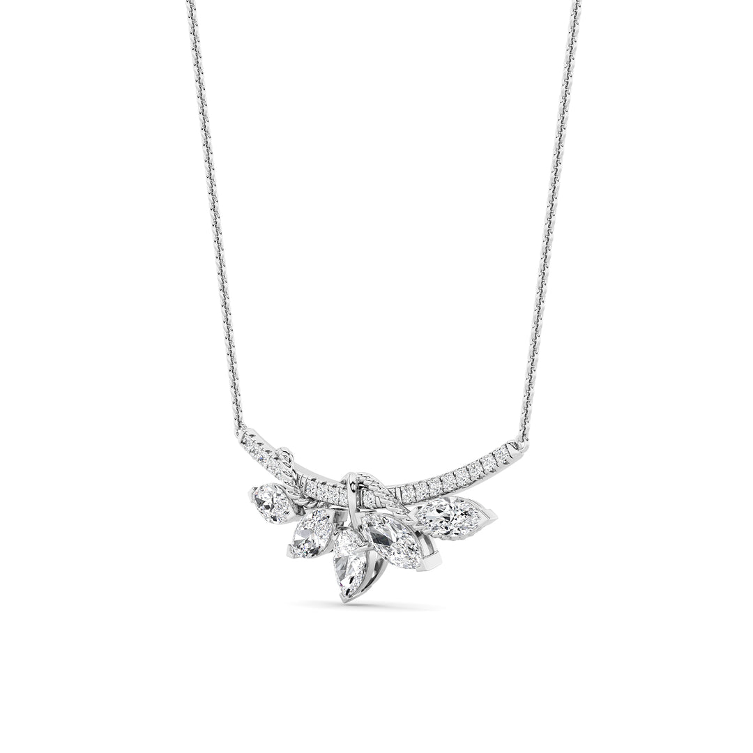 1.5Cttw Pear Shaped Lab Grown Diamond (F/VS) Necklace in 14K Gold