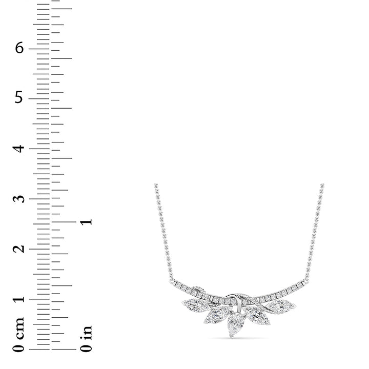 1.5Cttw Pear Shaped Lab Grown Diamond (F/VS) Necklace in 14K Gold
