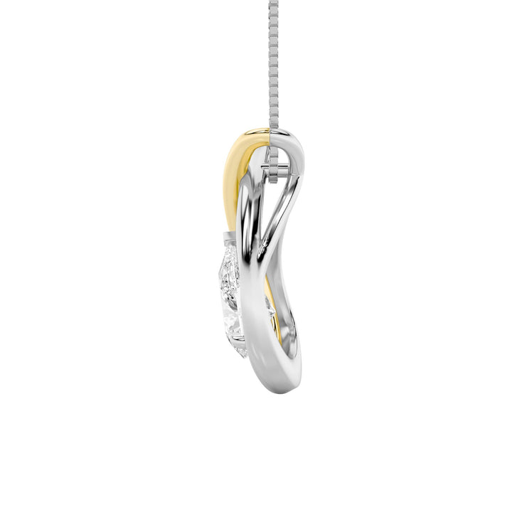 1.5Cttw Pear Shaped Lab Grown Diamond (F/VS) Fancy Pendant in 14K Gold