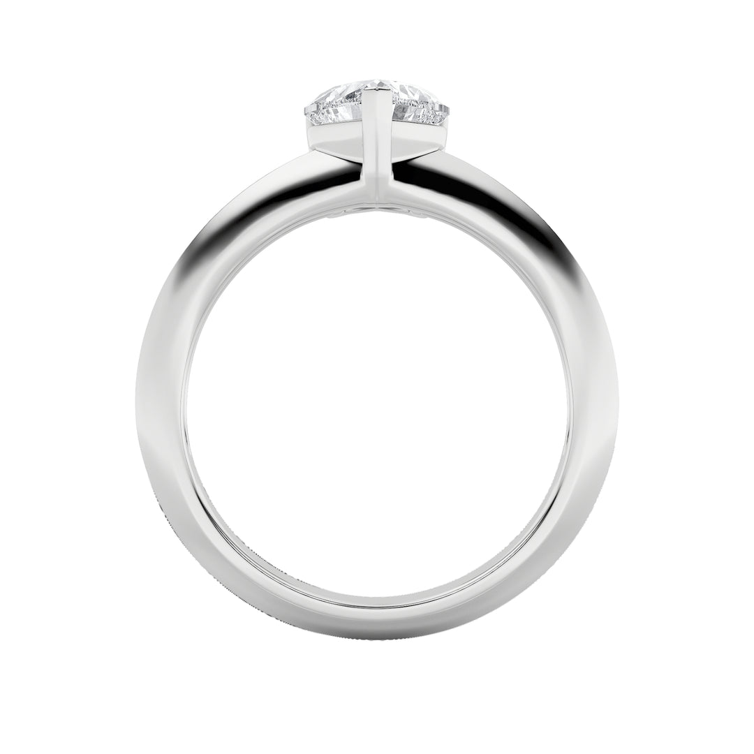 1CTW Heart Shaped Lab Grown Diamond (F/VS) Heart Shaped Ring in 14K Gold