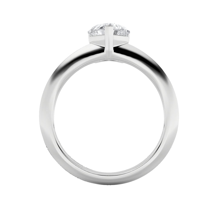 1CTW Heart Shaped Lab Grown Diamond (F/VS) Heart Shaped Ring in 14K Gold