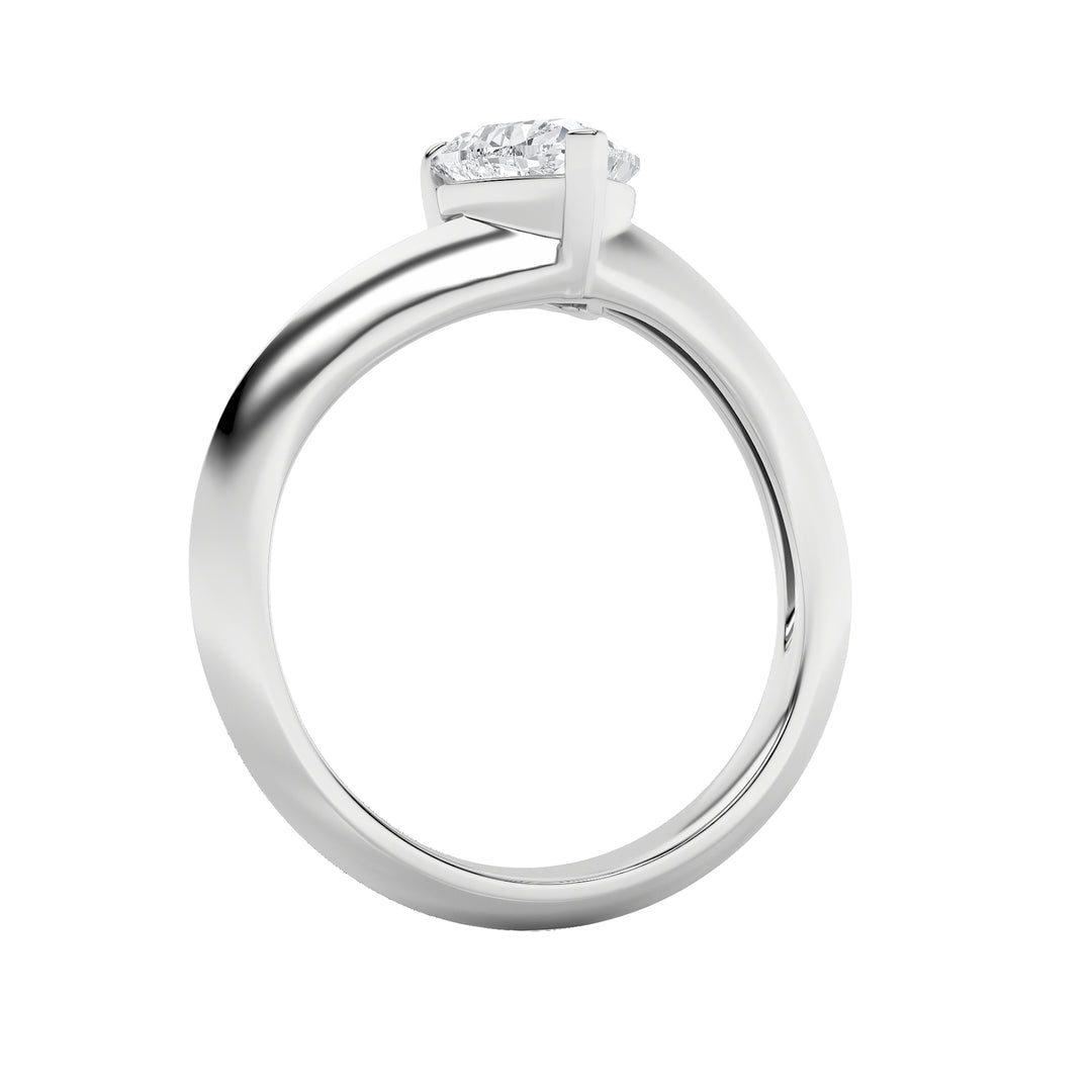 1CTW Heart Shaped Lab Grown Diamond (F/VS) Heart Shaped Ring in 14K Gold