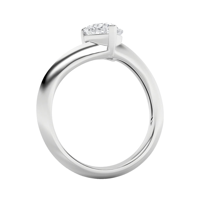 1CTW Heart Shaped Lab Grown Diamond (F/VS) Heart Shaped Ring in 14K Gold