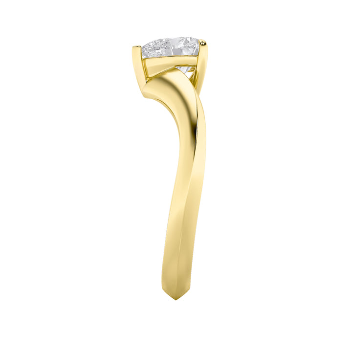 1CTW Heart Shaped Lab Grown Diamond (F/VS) Heart Shaped Ring in 14K Gold