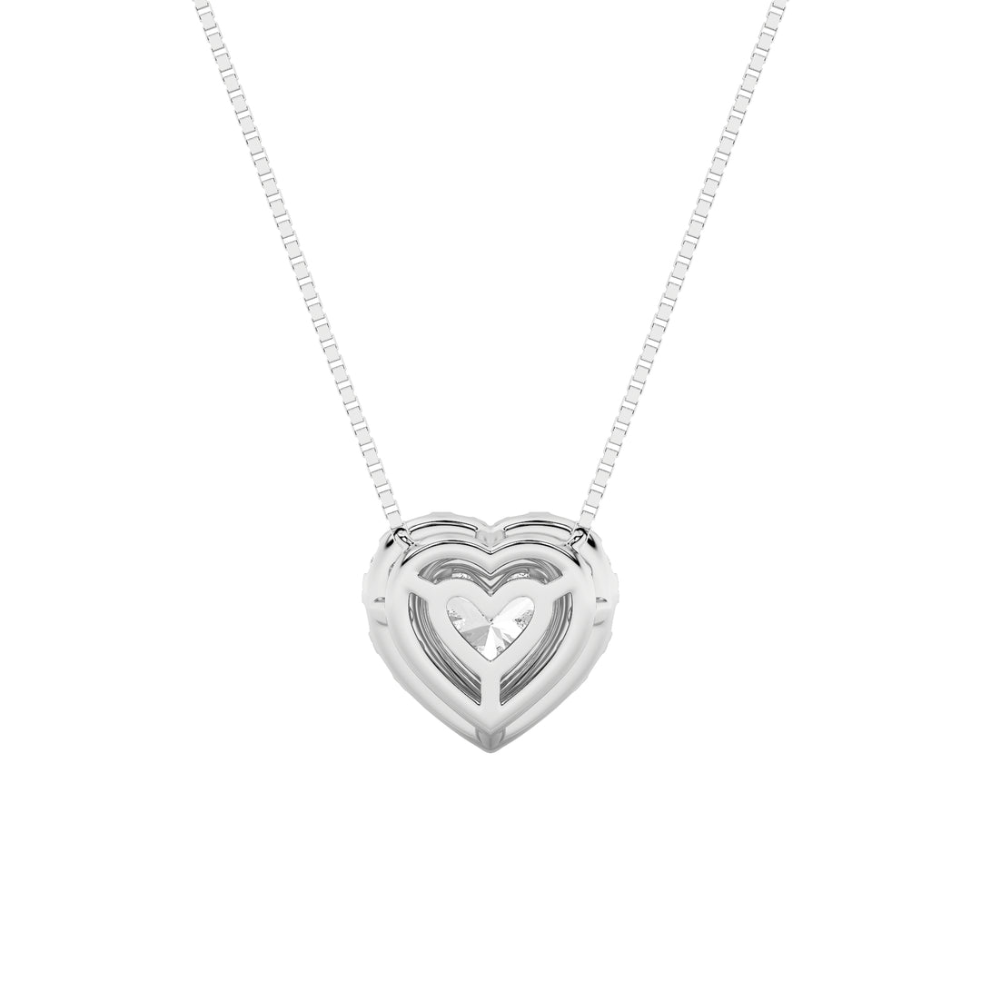 1.25CTW Heart Shaped Lab Grown Diamond (F/VS) Heart Shaped Pendant in 14K Gold