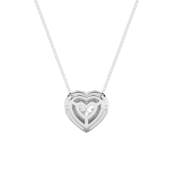 1.25CTW Heart Shaped Lab Grown Diamond (F/VS) Heart Shaped Pendant in 14K Gold