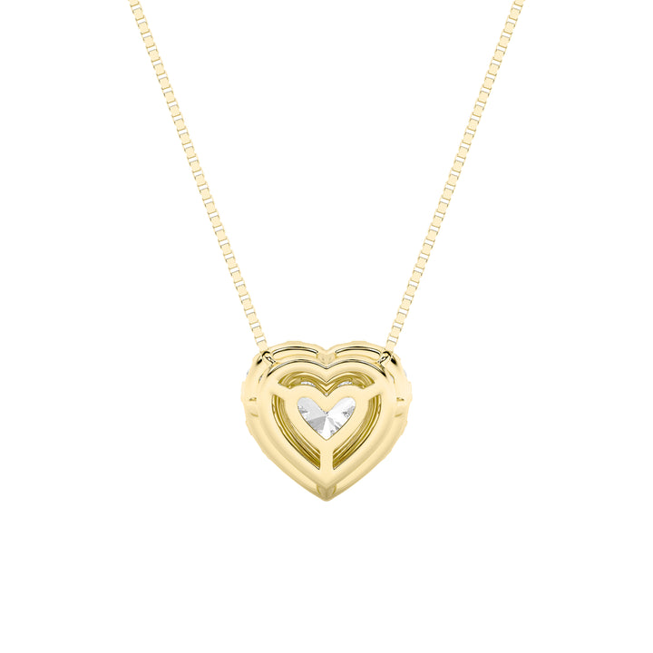1.25CTW Heart Shaped Lab Grown Diamond (F/VS) Heart Shaped Pendant in 14K Gold