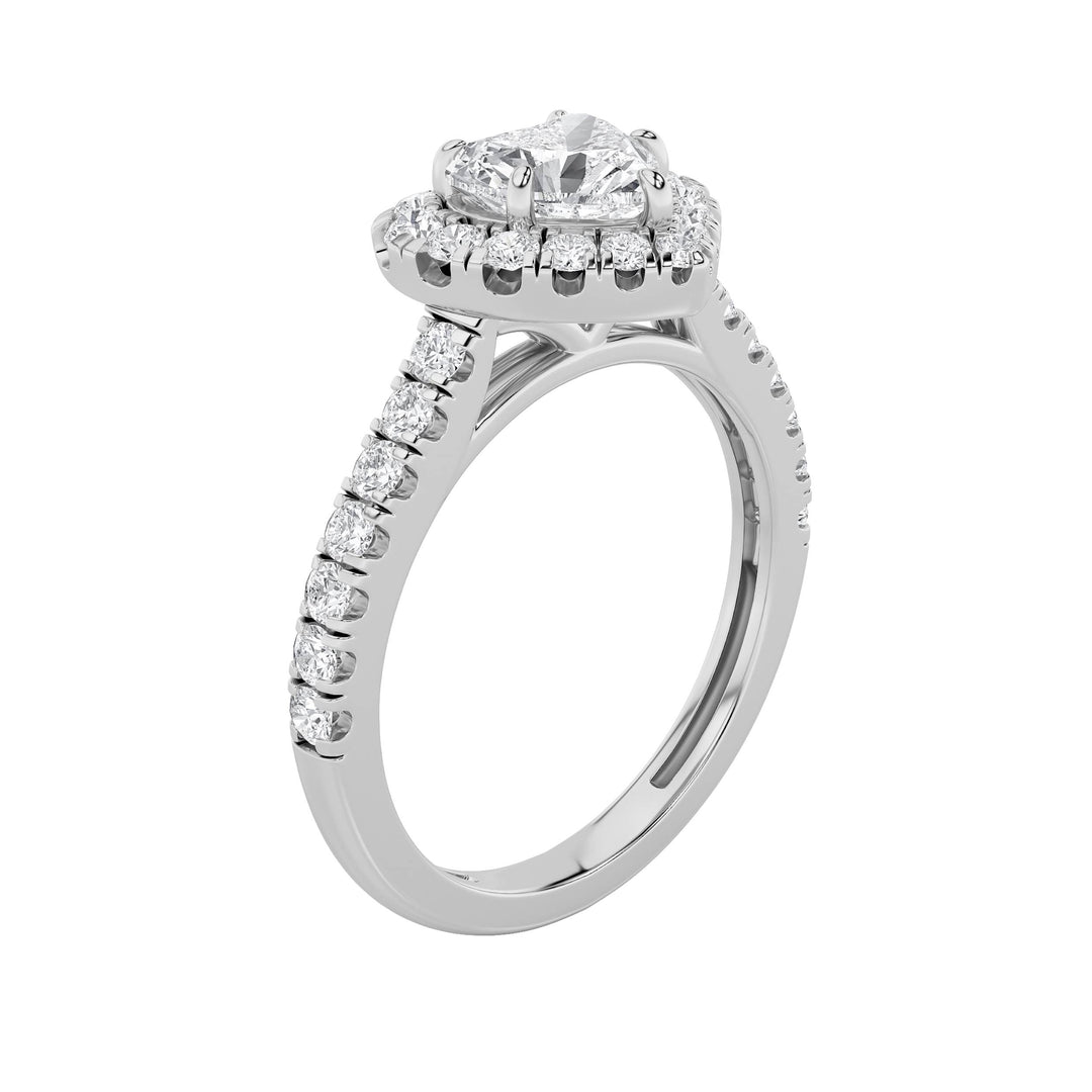 1.5CTW Heart Shaped Lab Grown Diamond (F/VS) Heart Shaped Ring in 14K Gold
