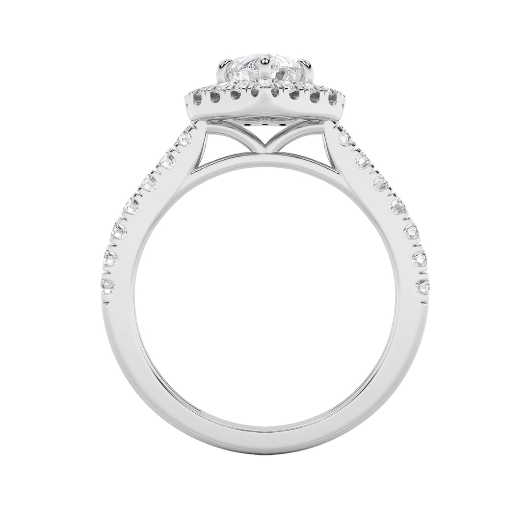 1.5CTW Heart Shaped Lab Grown Diamond (F/VS) Heart Shaped Ring in 14K Gold