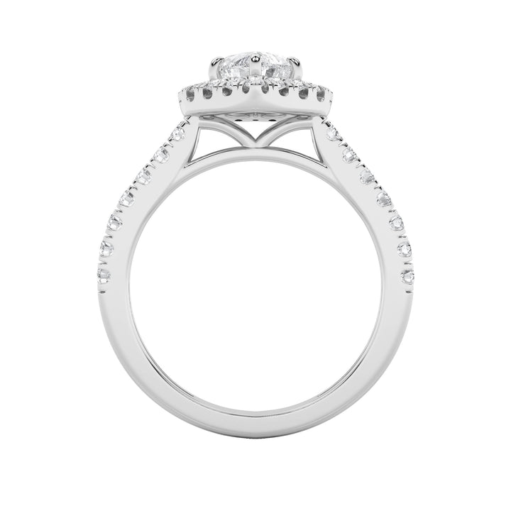 1.5CTW Heart Shaped Lab Grown Diamond (F/VS) Heart Shaped Ring in 14K Gold