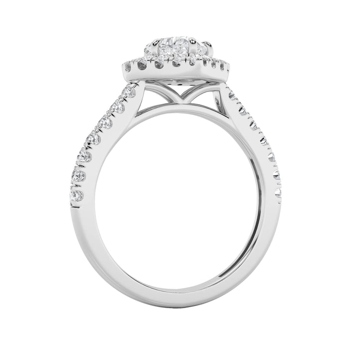 1.5CTW Heart Shaped Lab Grown Diamond (F/VS) Heart Shaped Ring in 14K Gold