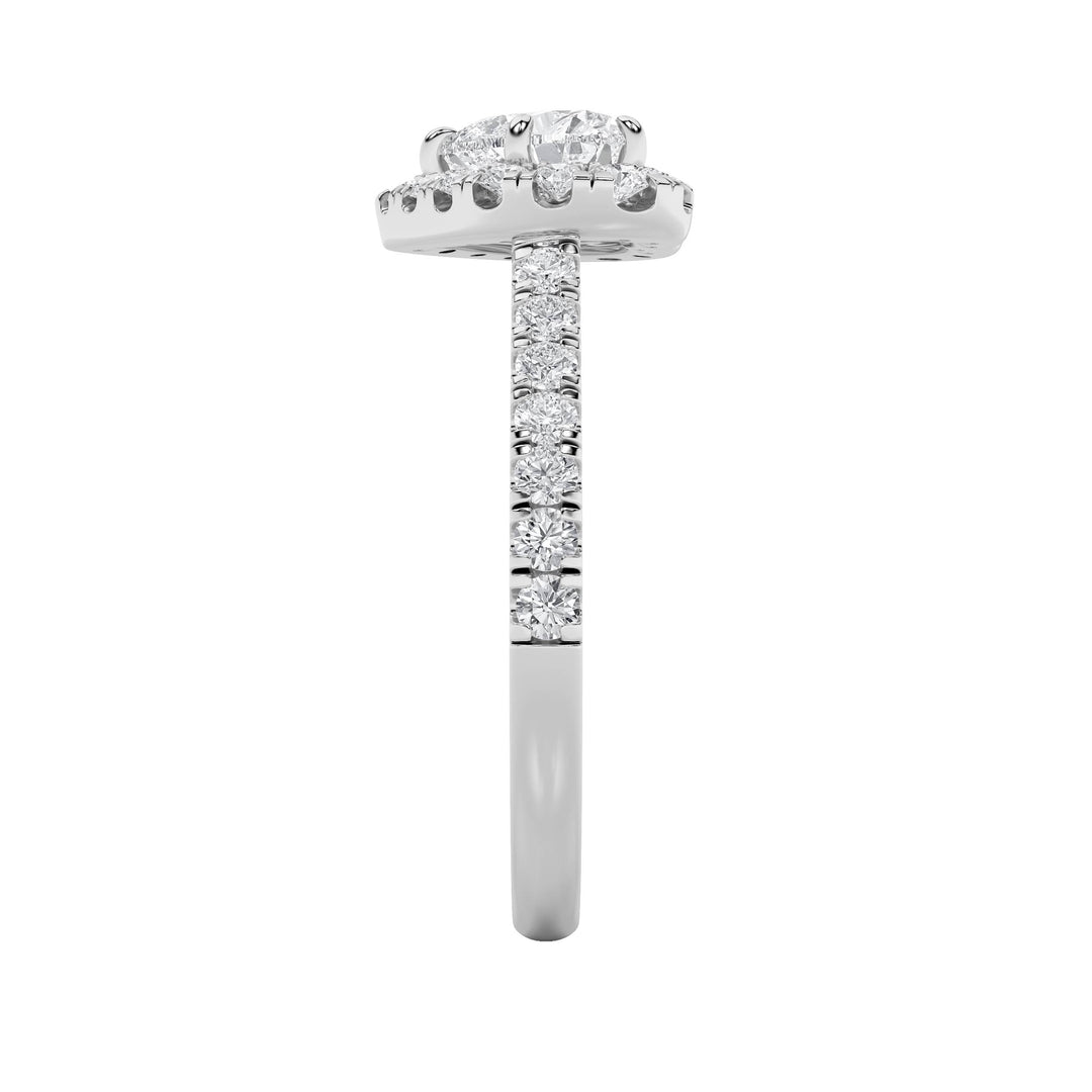 1.5CTW Heart Shaped Lab Grown Diamond (F/VS) Heart Shaped Ring in 14K Gold