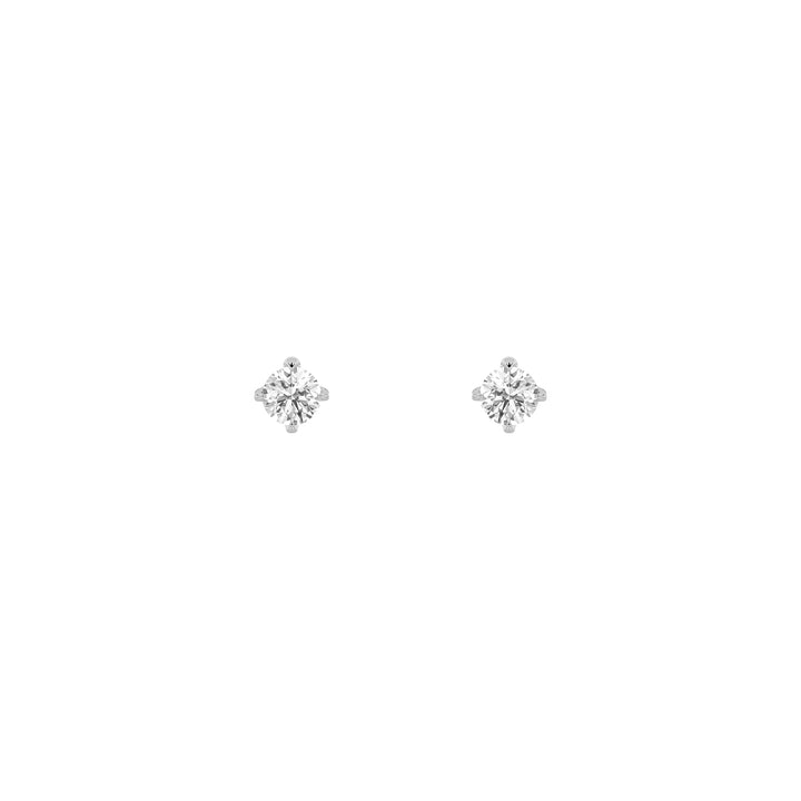 0.25CTW Round Shaped Lab Grown Diamond (F/VS) Stud Earrings in 14K Gold