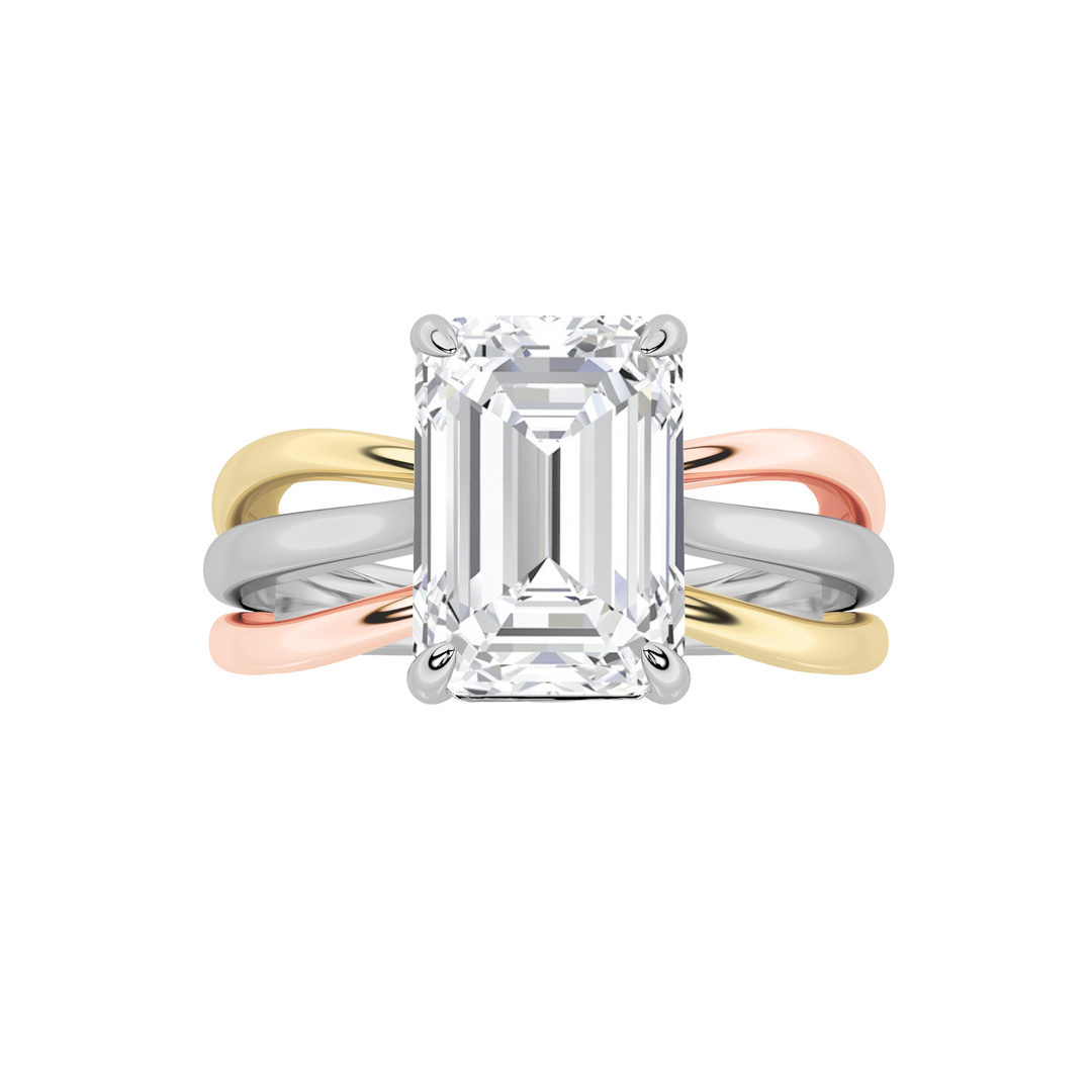 14K Rose Gold 1ct Lab Diamond Solitaire Ring