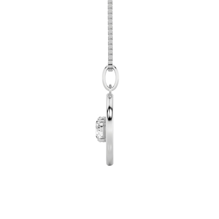 1Cttw Round Shaped Lab Grown Diamond (F/VS) Zodiac Pendant in 14K Gold