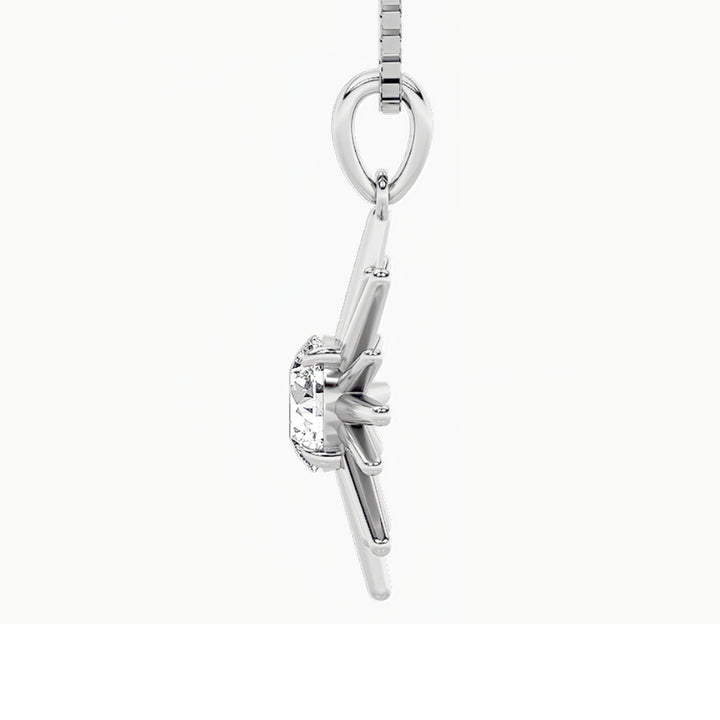 1.5Cttw Round Shaped Lab Grown Diamond (F/VS) Astralis Pendant in 14K Gold